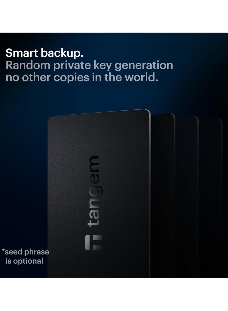 tangem محفظة العملات الرقمية الصلبة 2.0 [عبوة من 3] - أسود - Image 4